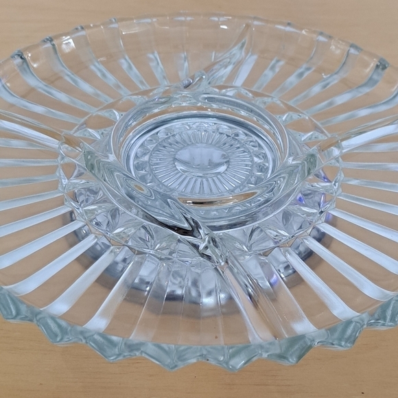 Kromex glass vintage Lazy Suzan appetizer tray serving tray platter made  in USA - Picture 10 of 12